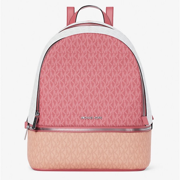 Michael Kors Handbags - MICHAEL KORS Rhea Medium Zip Color-Block Signature Logo Backpack
Hibiscus NWT